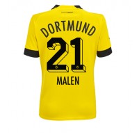 Borussia Dortmund Donyell Malen #21 Fotballklær Hjemmedrakt Dame 2022-23 Kortermet